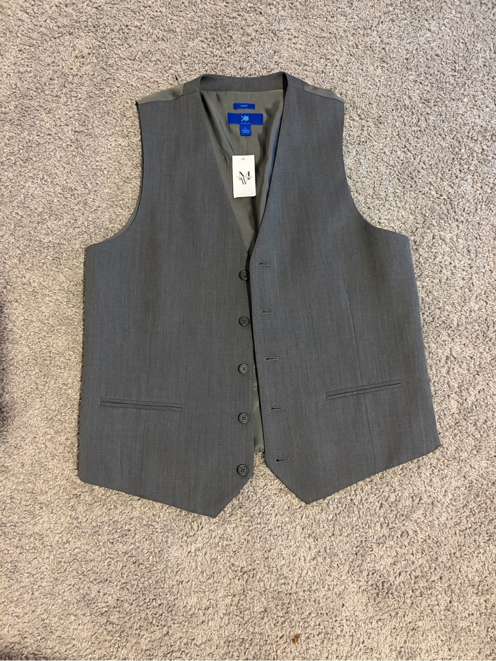 Grey Tailored Vest from Men’s Wearhouse